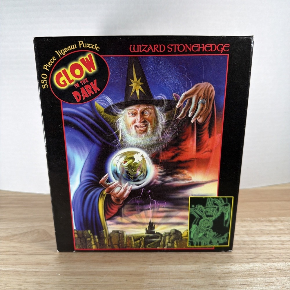 Wizard Stonehedge - 550 Piece Glow-In-The-Dark Ceaco Jigsaw Puzzle 2003 18"x24"